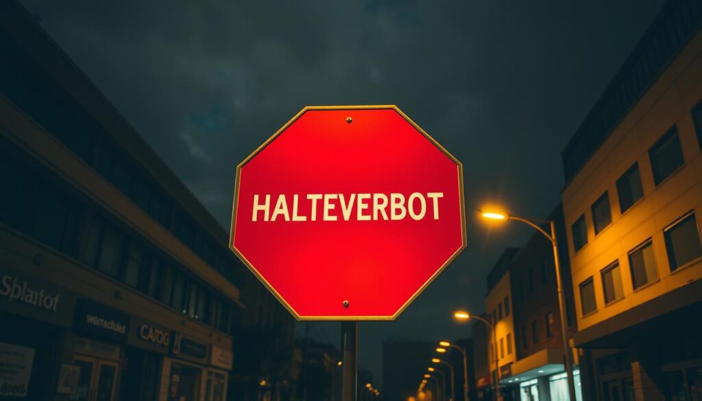 Stilvolle Wo Ist Das Halten Verboten Schachtdeckel Bild