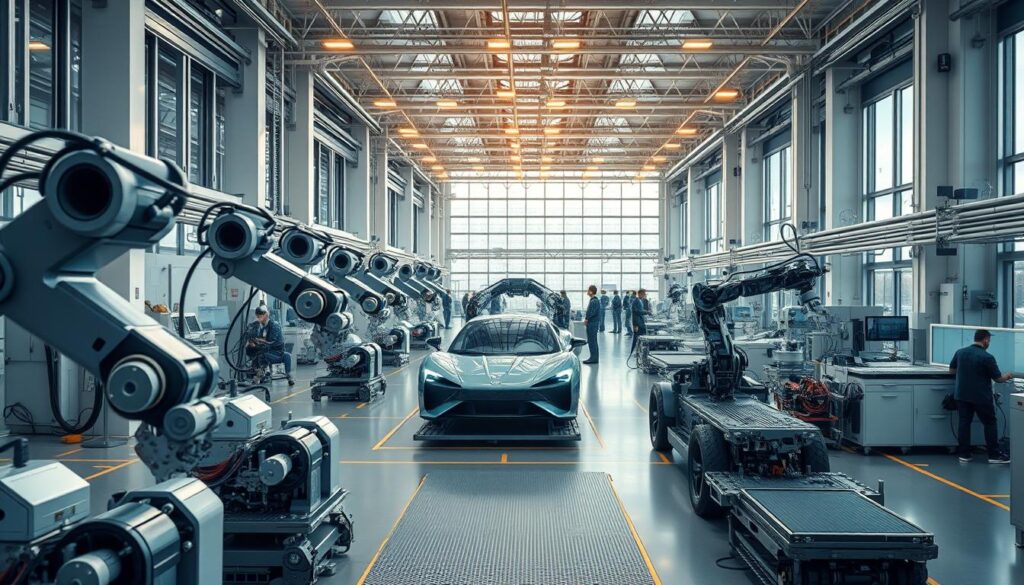 Produktion Elektroauto Werk