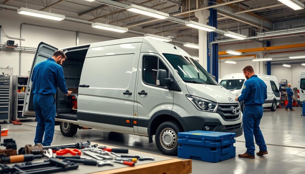 Wartung Transporter Werkstatt