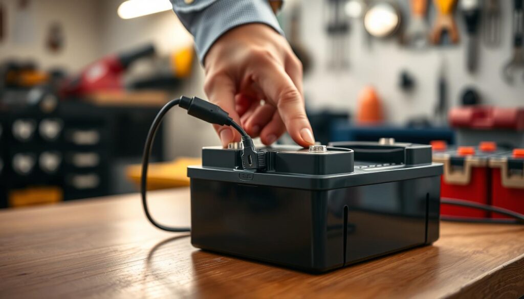 Batterieladegerät trennen