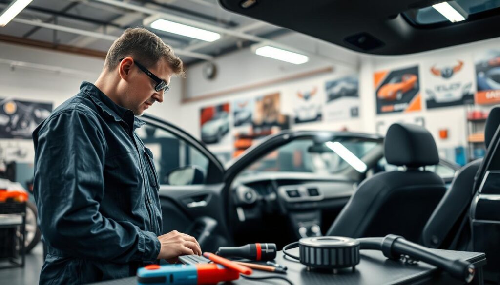 Dichtheitsprüfung Auto