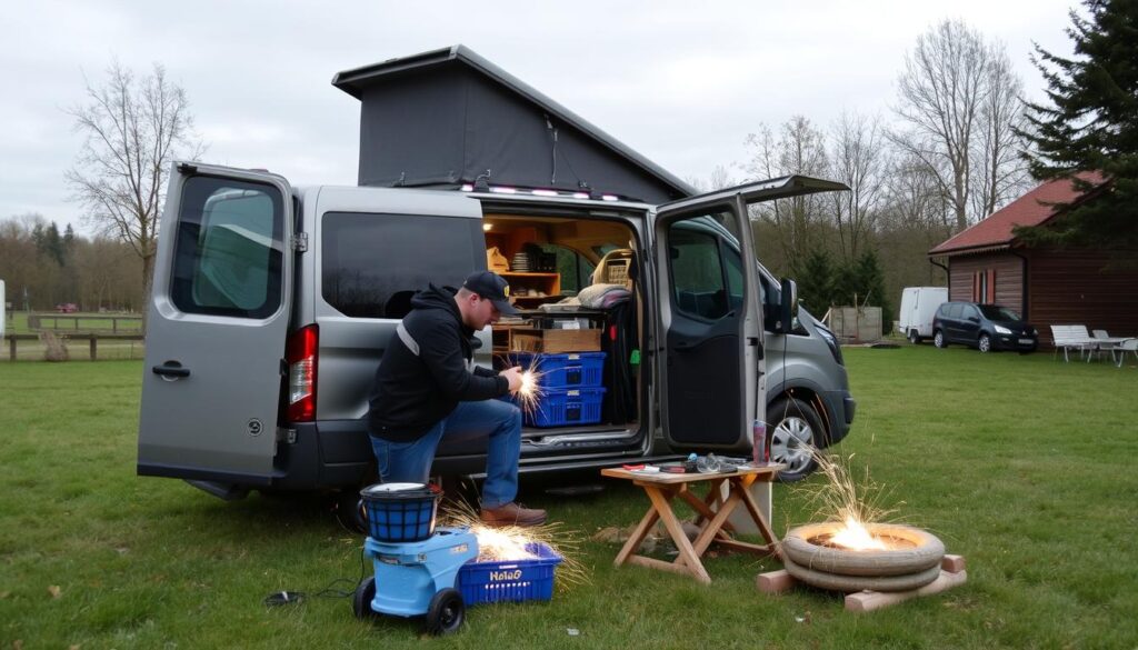 Schwachstellen und Wartung kompakter Van