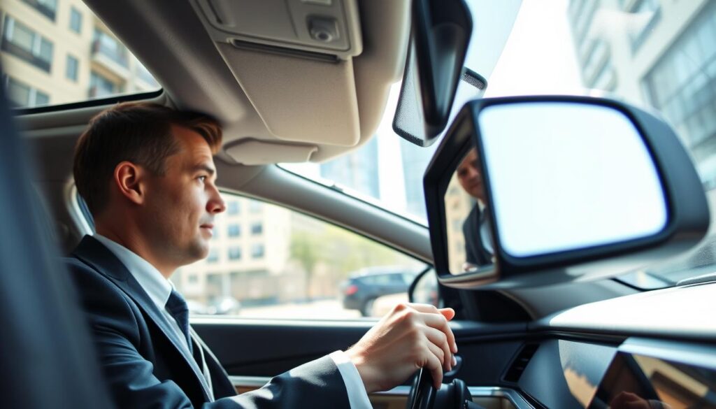 rechter Außenspiegel einstellen