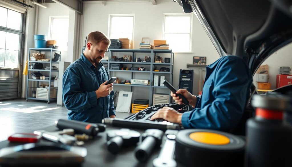regelmäßige Fahrzeugwartung