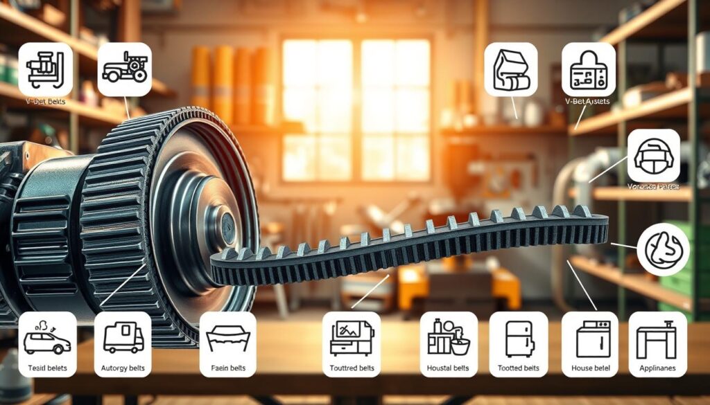 Einsatzgebiete verschiedener Antriebsriemen Arten